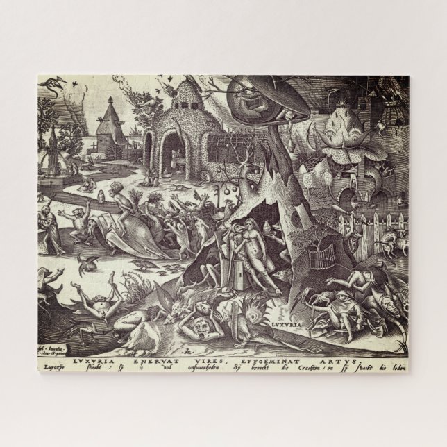 Quebra-cabeça Os sete pecados mortais - luxúria (Horizontal)