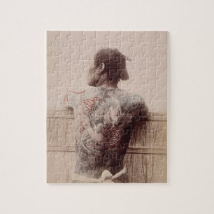 Quebra-cabeça Os tatuagens do noivo japonês, c.1880 (foto)