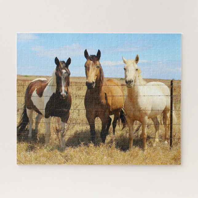 Quebra-cabeça Os Três Amigos do Cavalo (Horizontal)