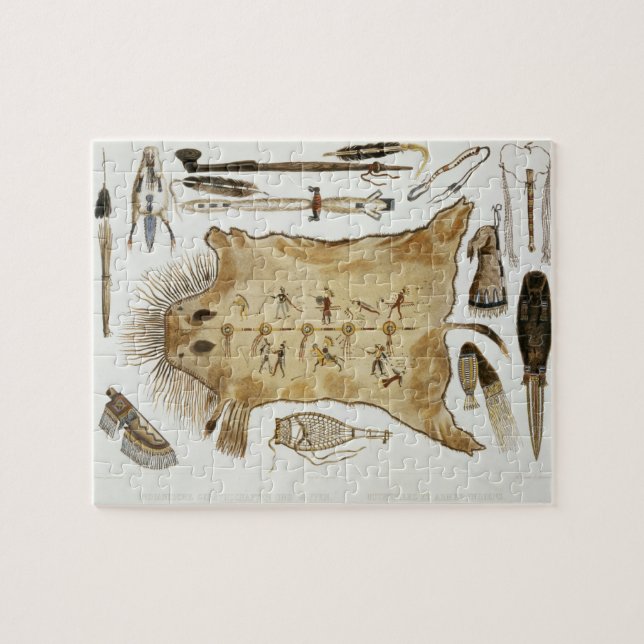 Quebra-cabeça Os utensílios e os braços indianos, chapeiam 21 do (Horizontal)