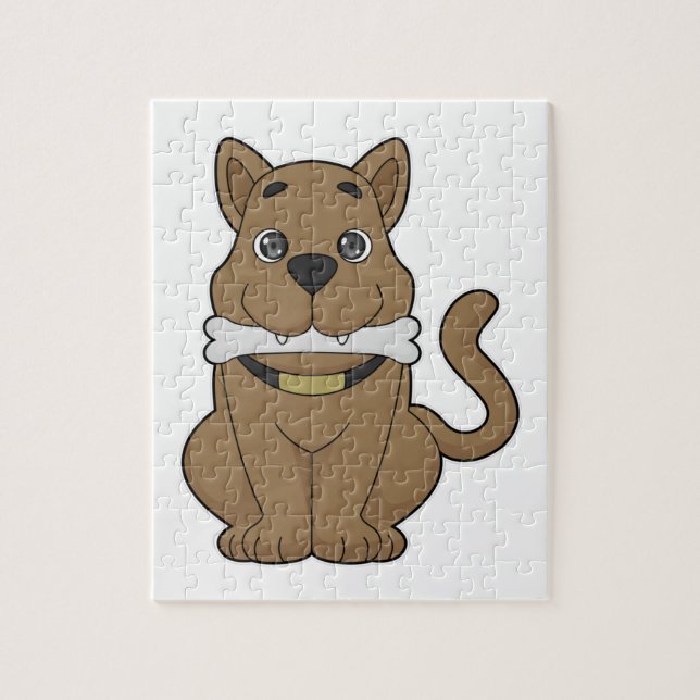 Quebra-cabeça Osso do Cachorro (Vertical)