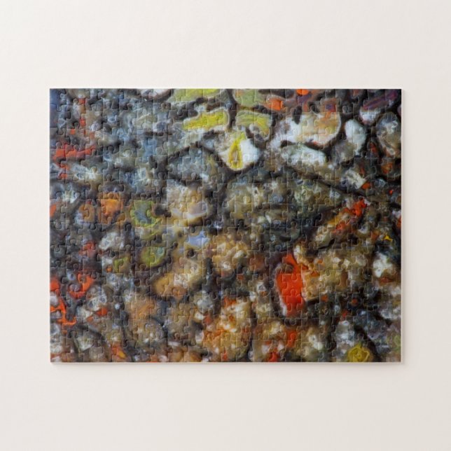 Quebra-cabeça Osso do Dinossauro Colorido (Horizontal)