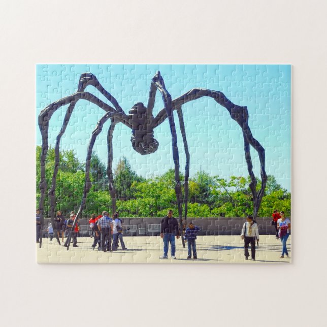 Quebra-cabeça Otawa, escultura de aranha. (Horizontal)