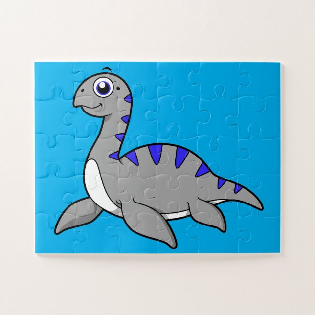 Quebra-cabeça Ótima Ilustração De Um Monstro De Loch Ness. (Horizontal)