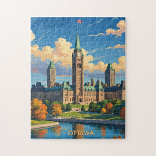 Quebra-cabeça Ottawa Canada Parliament Building, City Skyline