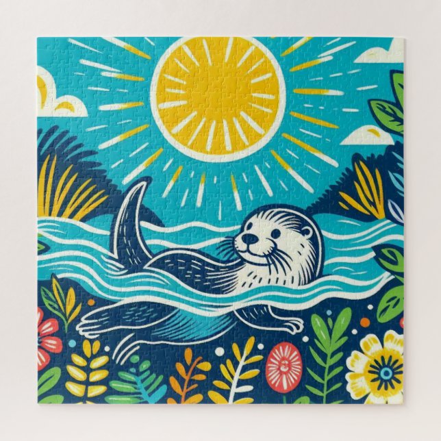 Quebra-cabeça Otter (Vertical)