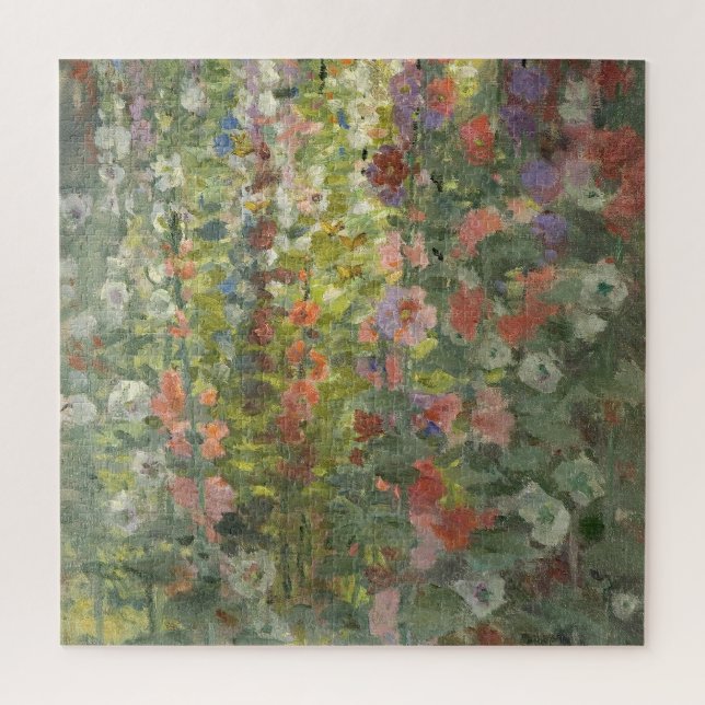 Quebra-cabeça Otto austero - Hollyhocks (Vertical)