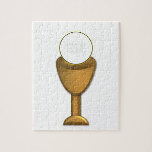 Quebra-cabeça Ouro Chalice e Anfitrião - Comunidade Santa
