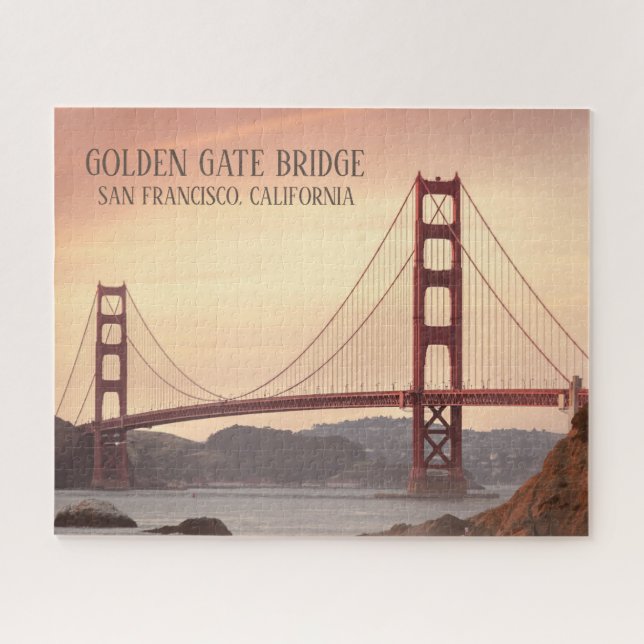 Quebra-cabeça Ouro Gate Bridge San Francisco California PHOTO (Horizontal)