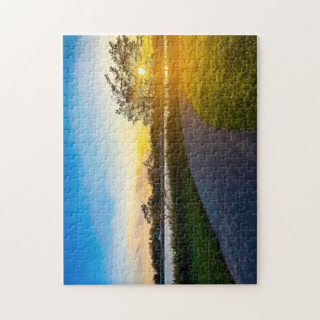 Quebra-cabeça Ouro Hour Glow no Parque Charles (Vertical)