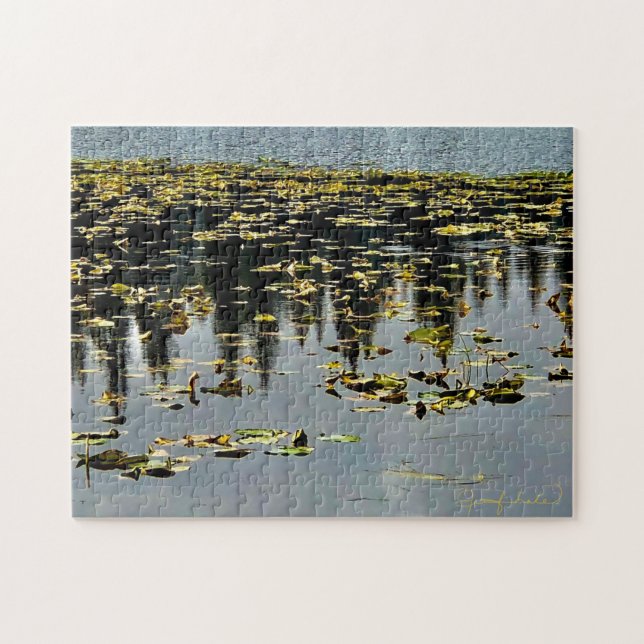 Quebra-cabeça Ouro Lily Pads (Horizontal)