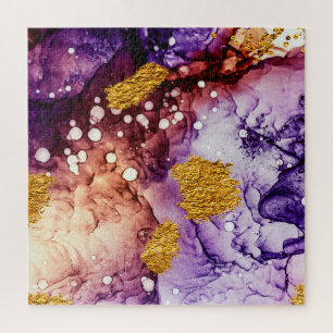 Quebra-cabeça Ouro Oriental Roda pintura Abstrato