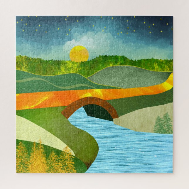 Quebra-cabeça Ouro Road (Vertical)