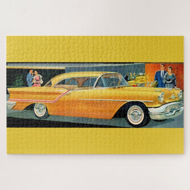Quebra-cabeça ouro Rocket 88 Oldsmobile 1950s (Horizontal)