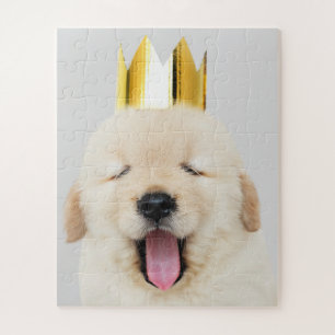Quebra-cabeça Ouro Varejista Cãozinho com Sono na Coroa