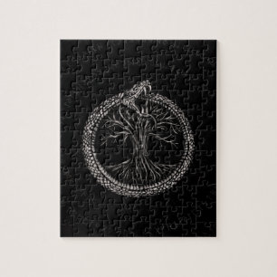 Quebra-cabeça Ouroboros com a árvore de vida