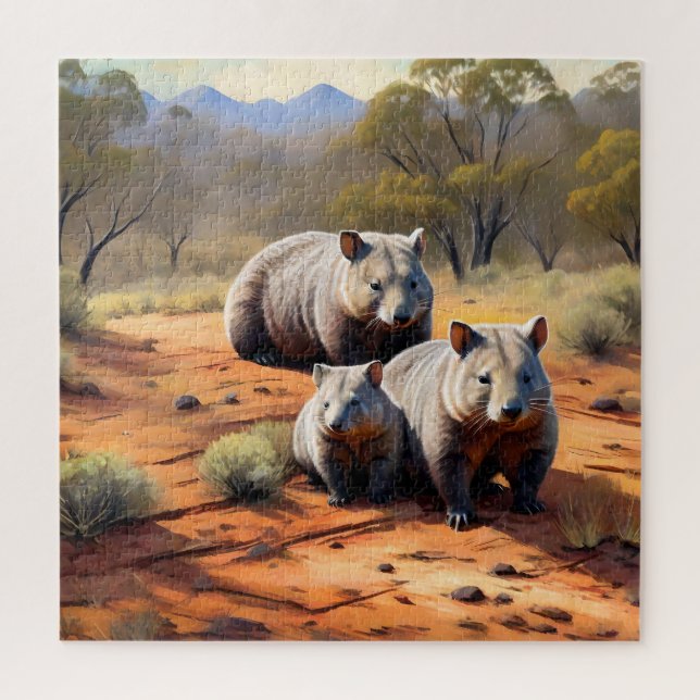 Quebra-cabeça Outback Trio: Wombat Wanderers, (Vertical)