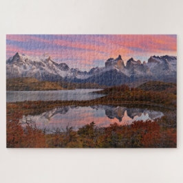 Quebra-cabeça Outono do Sol em Torres del Paine Chile