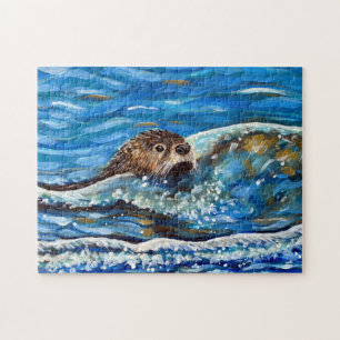 Quebra-cabeça Outra na pintura do mar