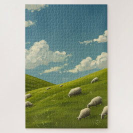 Quebra-cabeça Ovelha em Grassy Hill