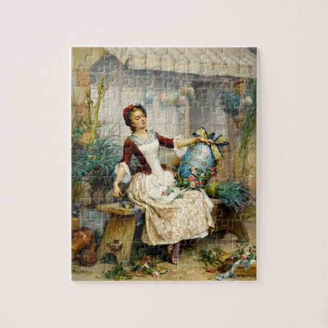 Quebra-cabeça Ovos de Páscoa, pintura de pintura de arte (Vertical)