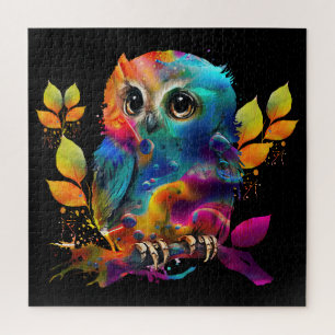 QUEBRA-CABEÇA OWL COLORFUL ABSTRATO