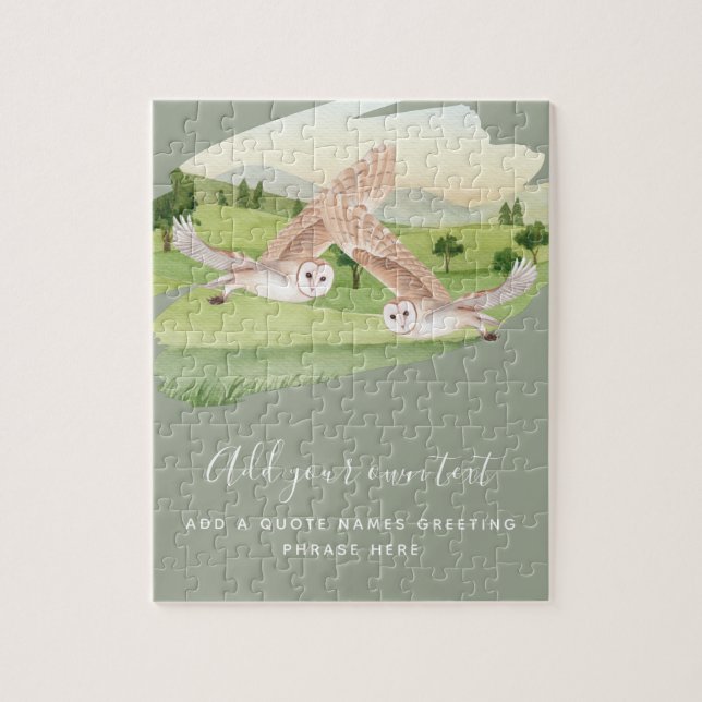 Quebra-cabeça OWL GIFTS - Personalizado (Vertical)