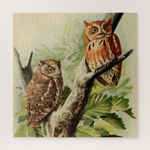 Quebra-cabeça Owl Impressão Wall Art