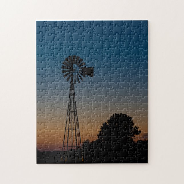 Quebra-cabeça Ozark Sunset Windmill (Vertical)