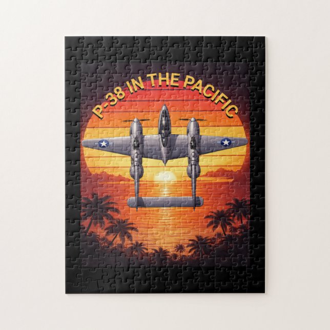 Quebra-cabeça P-38 Lightning in the Pacific Theater (Vertical)