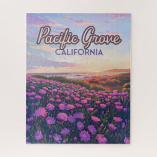 Quebra-cabeça Pacífico Grove California Monterey Magic Purple