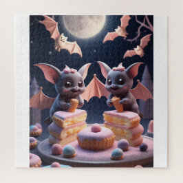 Quebra-cabeça Padaria de Morcegos Doce & Assustadora Arte 