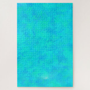 Quebra-cabeça Padrão Abstrato Azul Turquesa