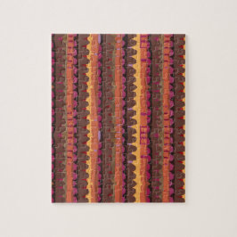 Quebra-cabeça Padrão abstrato contínuo botânico 4