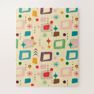 Quebra-cabeça Padrão atômico dos anos 50