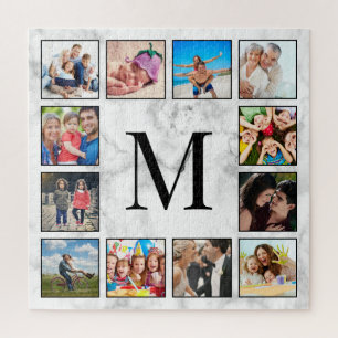 Quebra-cabeça Padrão Branco da Pedra Marble