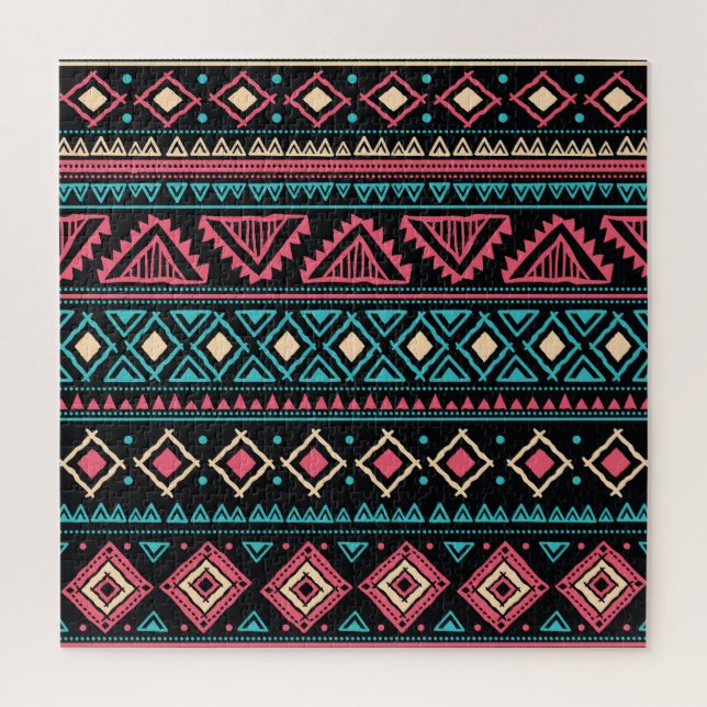 Quebra-cabeça Padrão Comercial de Vintage Étnica Tribal (Vertical)