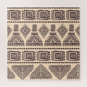Quebra-cabeça Padrão comercial tribal, étnico, vintage