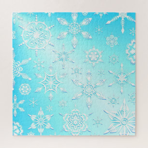 Quebra-cabeça Padrão Crystal Snowflakes