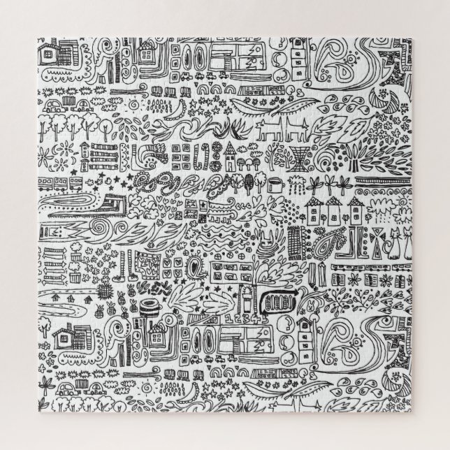 Quebra-cabeça Padrão de abstrato de Geo design. (Vertical)