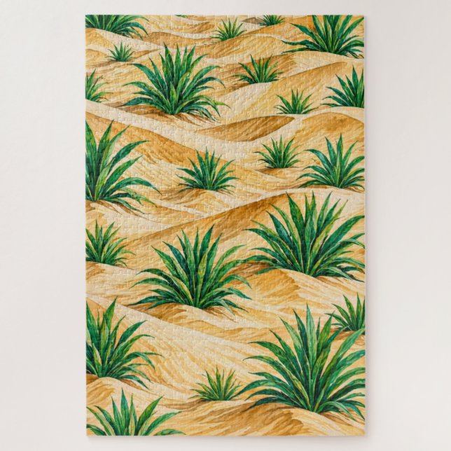 Quebra-cabeça Padrão de Agave das Dunas do Deserto (Vertical)