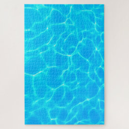 Quebra-cabeça Padrão De Água Aqua Com Ondas De Reflexão