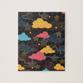 Quebra-cabeça Padrão de Arte Colorida do Céu Estrelado II