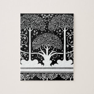 Quebra-cabeça Padrão de Árvore Art Nouveau Beardsley