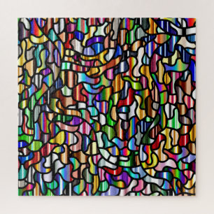 Quebra-cabeça Padrão de atalho colorido do abstrato