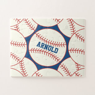 Quebra-cabeça Padrão de baseball - Personalizado