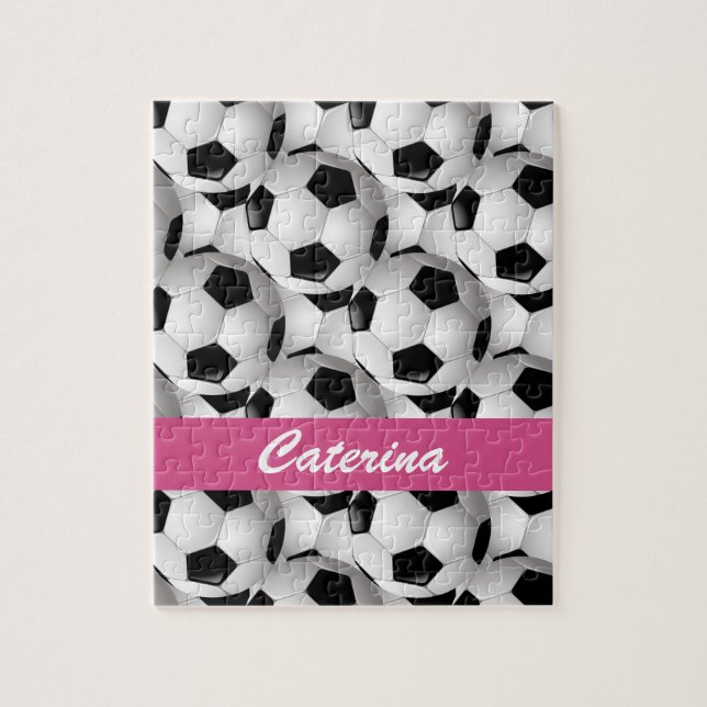 Quebra-cabeça Padrão de bola personalizada rosa (Vertical)