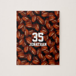 Quebra-cabeça padrão de bolas de futebol personalizadas