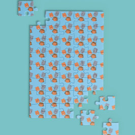 Quebra-cabeça Padrão de Cabeças Flutuantes de Esburelos