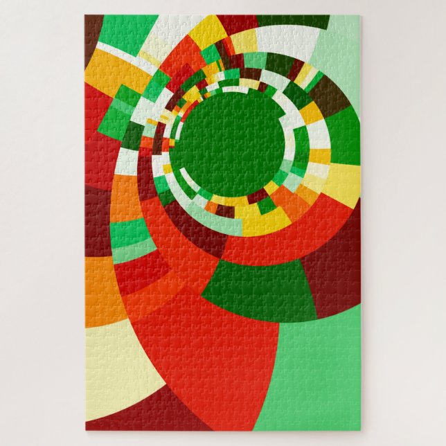 Quebra-cabeça Padrão de círculos abstratos (Vertical)